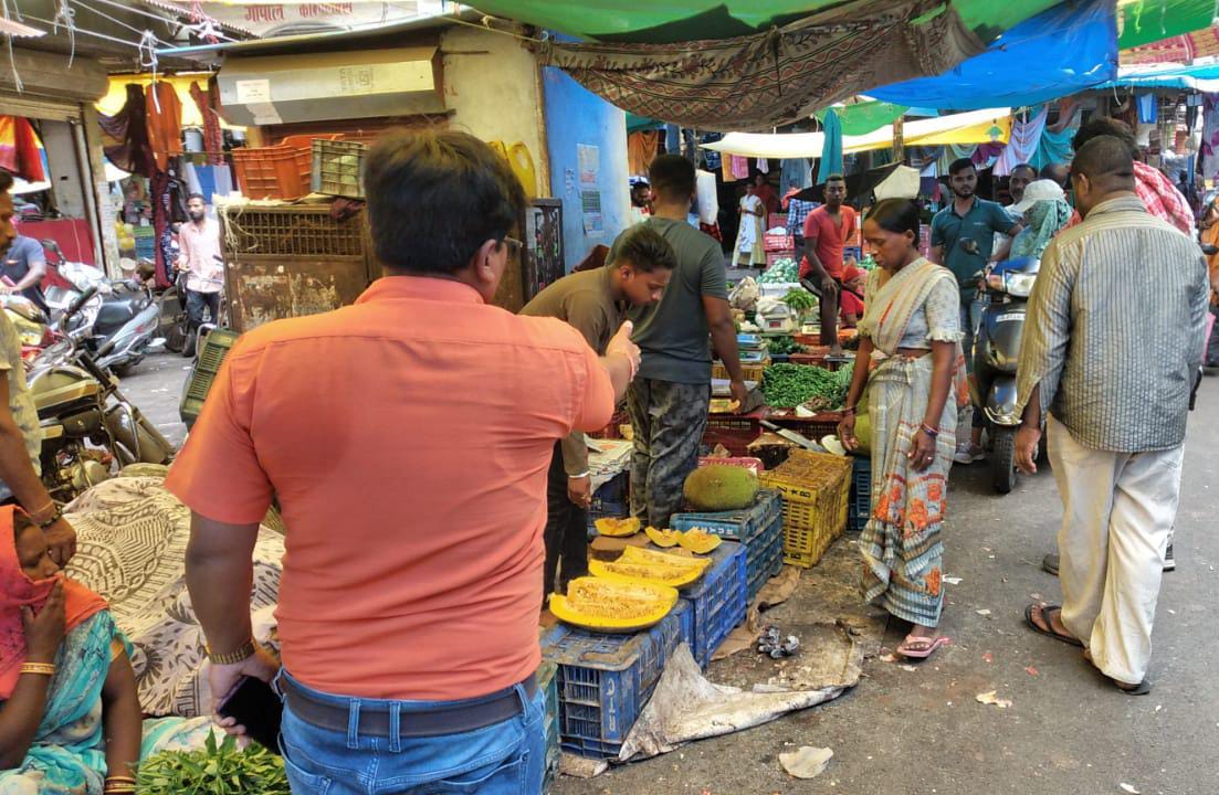 शहर के मुख्य बाजार