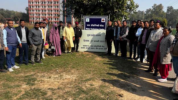 देशभर से गणतंत्र दिवस उत्सव में आमंत्रित किए गए 500 किसानों ने भारतीय कृषि अनुसंधान संस्थान पूसा में किया भ्रमण