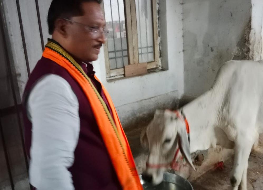 गौ-सेवा से ही मिलती है सच्ची शांति और ऊर्जा : मुख्यमंत्री श्री साय