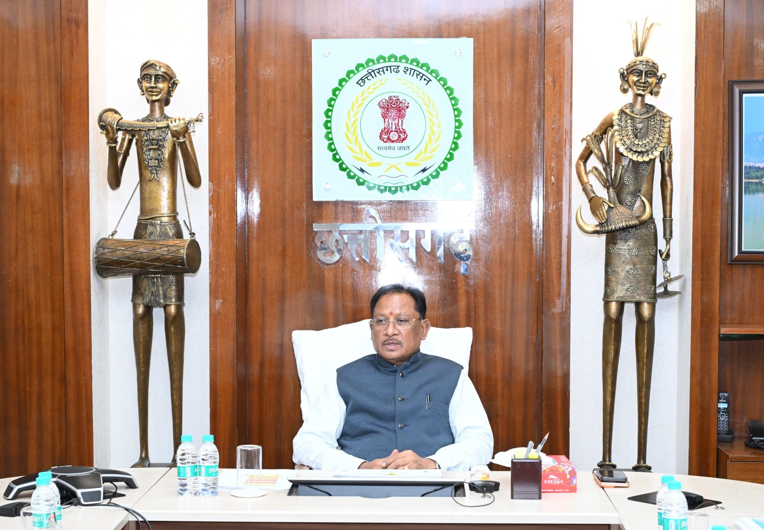 मुख्यमंत्री श्री साय ने खरीफ – 2026 एवं संभावित अल्प वर्षा की तैयारियों की उच्चस्तरीय समीक्षा की